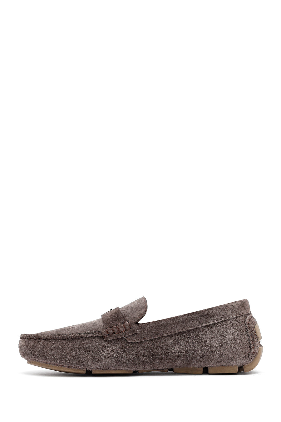 Erkek Vizon Süet Deri Casual Loafer