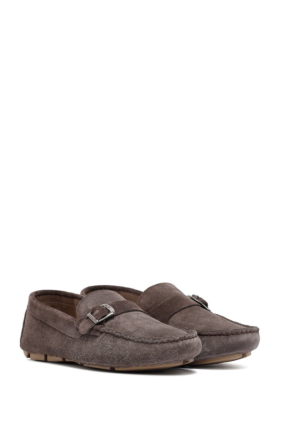 Erkek Vizon Süet Deri Casual Loafer