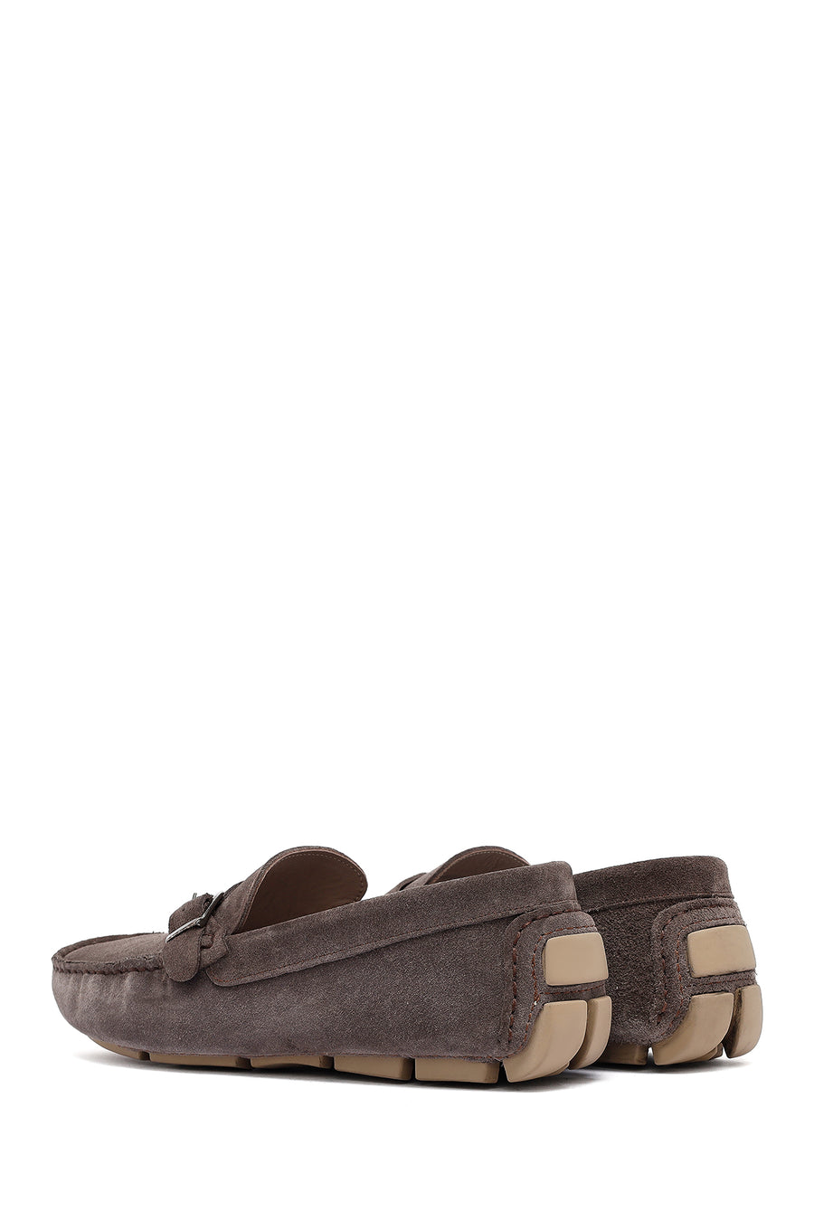 Erkek Vizon Süet Deri Casual Loafer