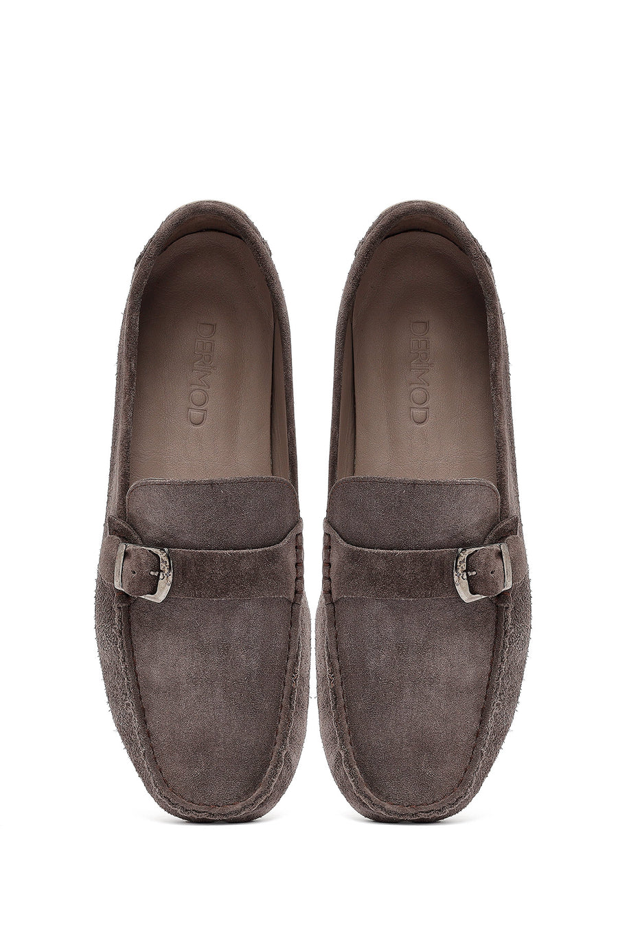 Erkek Vizon Süet Deri Casual Loafer