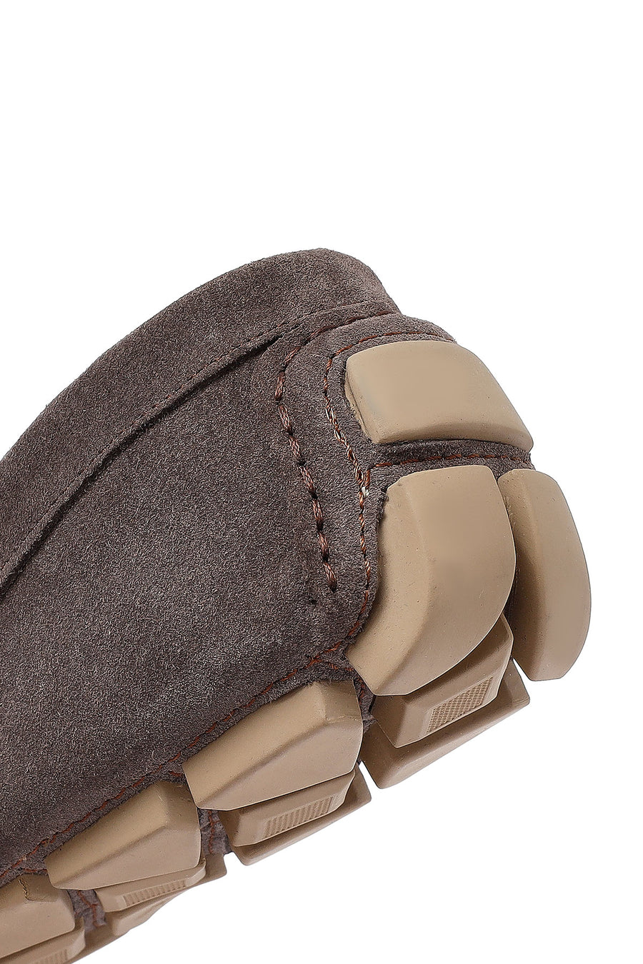 Erkek Vizon Süet Deri Casual Loafer
