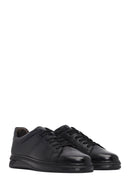 Men's Black Lace-Up Leather Sneaker | Derimod