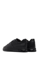 Men's Black Lace-Up Leather Sneaker | Derimod