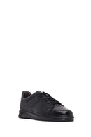 Men's Black Lace-Up Leather Sneaker | Derimod