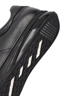 Men's Black Lace-Up Leather Sneaker | Derimod