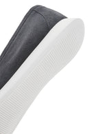 Erkek Gri Püsküllü Süet Deri Casual Loafer | Derimod