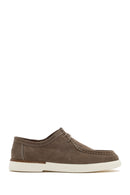 Men's Beige Suede Leather Casual Shoes | Derimod