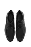 Erkek Siyah Bağcıklı Deri Casual Ayakkabı | Derimod