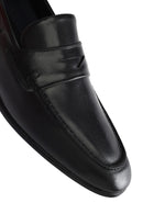 Erkek Siyah Deri Casual Loafer | Derimod