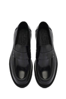 Erkek Siyah Deri Casual Loafer | Derimod
