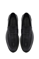 Erkek Siyah Deri Loafer | Derimod