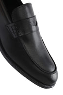 Erkek Siyah Deri Loafer | Derimod