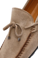 Erkek Bej Süet Deri Casual Loafer | Derimod