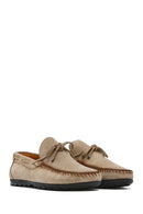 Erkek Bej Süet Deri Casual Loafer | Derimod