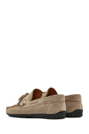 Erkek Bej Süet Deri Casual Loafer | Derimod