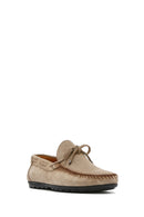 Erkek Bej Süet Deri Casual Loafer | Derimod