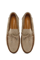 Erkek Bej Süet Deri Casual Loafer | Derimod