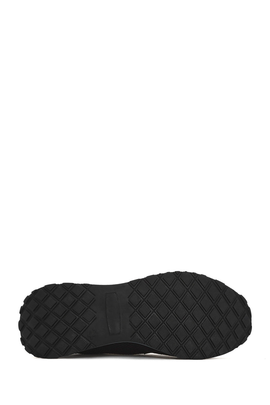 Men's Black Lace-up Leather Sneaker