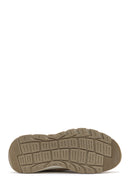 Men's Beige Lace-Up Nubuck Leather Sneaker | Derimod