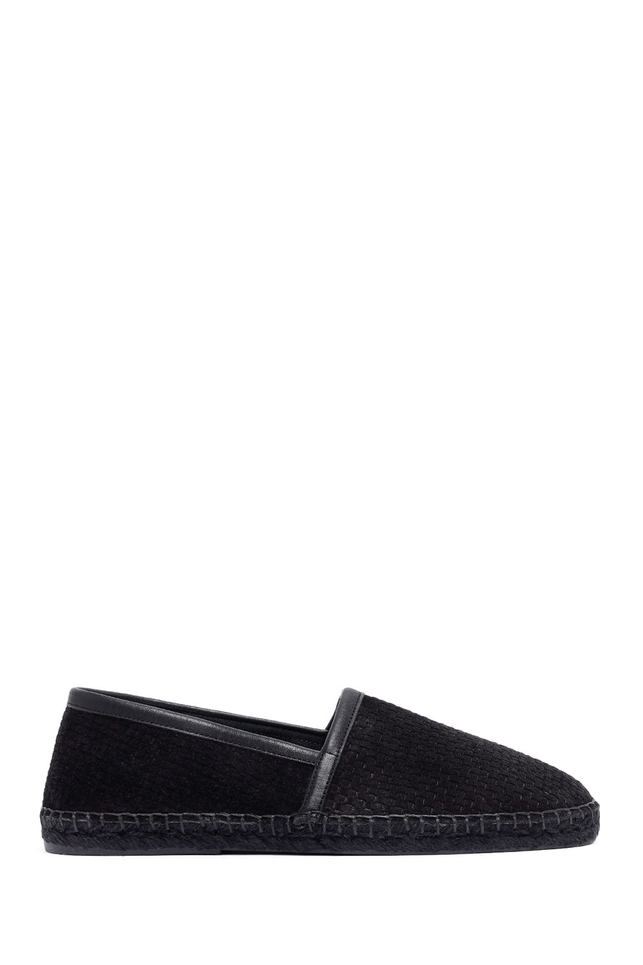 Erkek Siyah Süet Deri Espadril 25SFD770214 | Derimod
