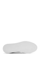 Erkek Siyah Bağcıklı Deri Sneaker | Derimod