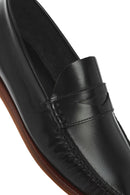 Men's Black Leather Casual Loafer | Derimod