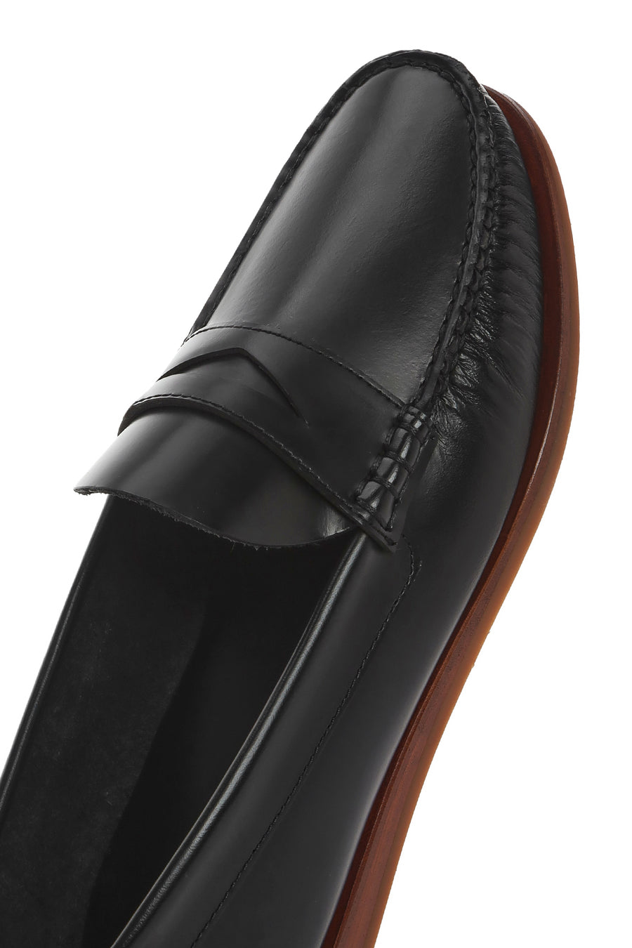 Men's Black Leather Casual Loafer