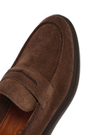 Erkek Vizon Süet Deri Loafer | Derimod