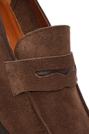 Erkek Vizon Süet Deri Loafer | Derimod