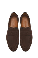 Erkek Kahverengi Süet Deri Loafer | Derimod