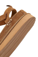 Kadın Taba Kalın Tabanlı Süet Sandalet | Derimod