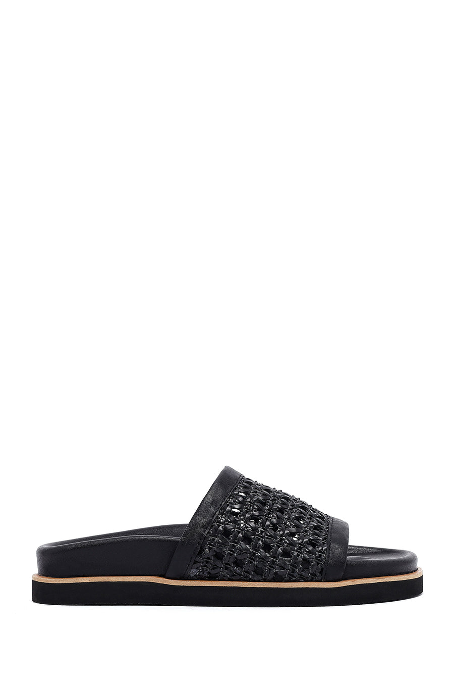 Woman Black Knitted Slippers 25SFE210329 | Derimod