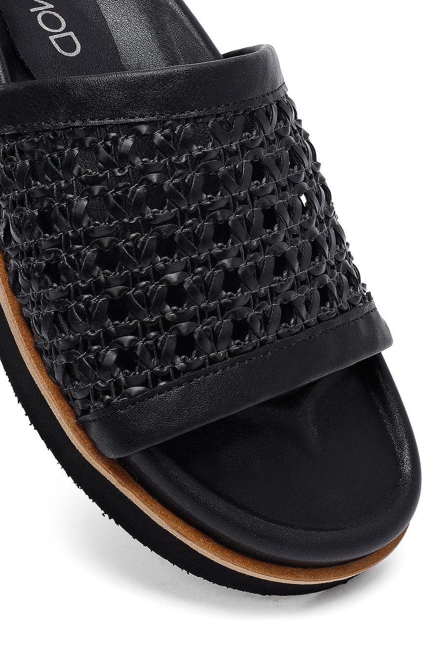 Woman Black Knitted Slippers