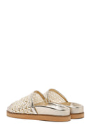 Kadın Altın Örgülü Terlik | Derimod