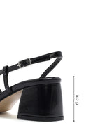 Women's Black Ankle Strap Low Heeled Sandals | Derimod