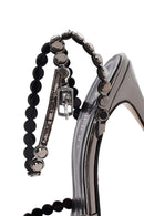 Kadın Gri Taşlı Yüksek İnce Topuklu Sandalet | Derimod