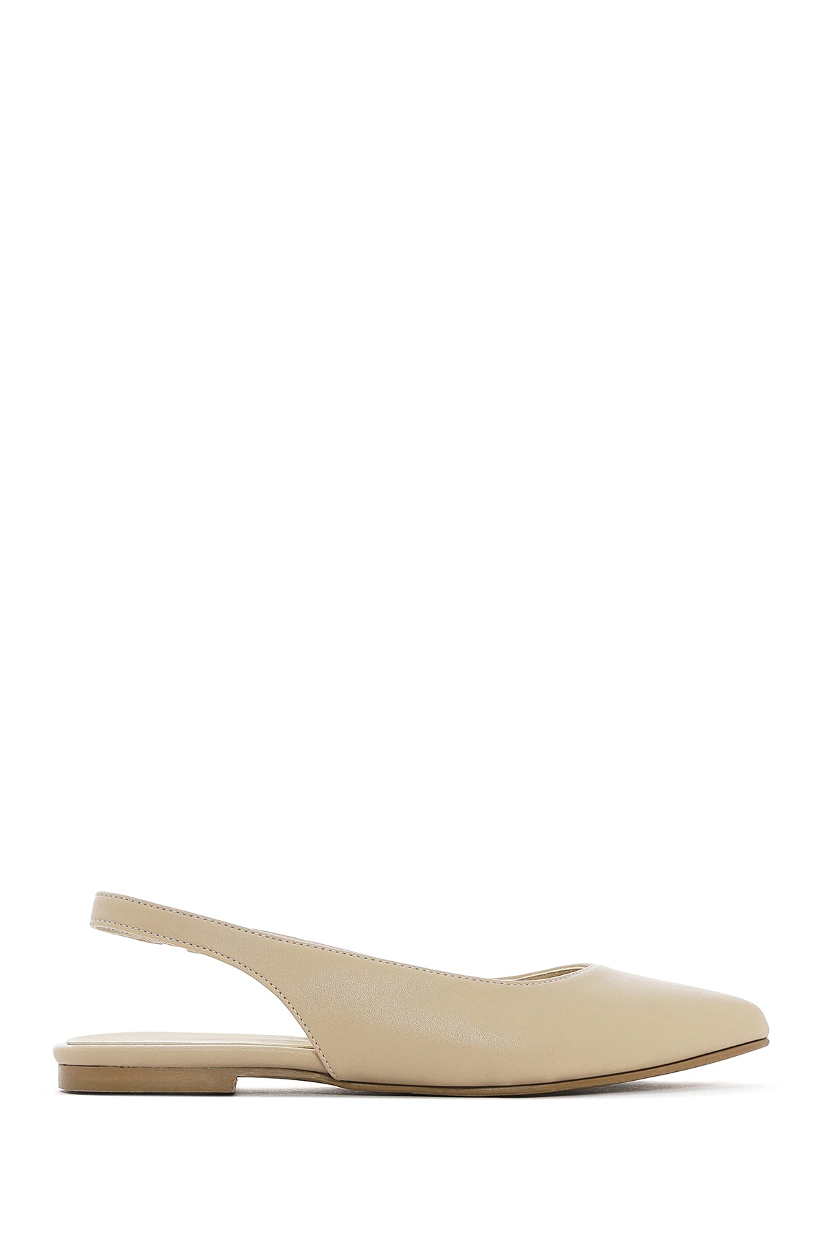 Kadın Krem Arkası Açık Babet 25SFE400118 | Derimod