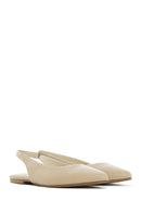 Kadın Krem Arkası Açık Babet | Derimod