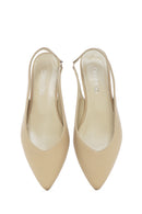 Kadın Krem Arkası Açık Babet | Derimod