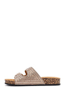 Kadın Altın Taşlı Terlik | Derimod