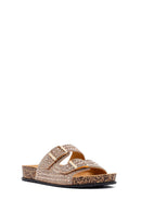 Kadın Altın Taşlı Terlik | Derimod