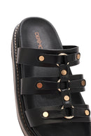 Kadın Siyah Kalın Tabanlı Terlik | Derimod