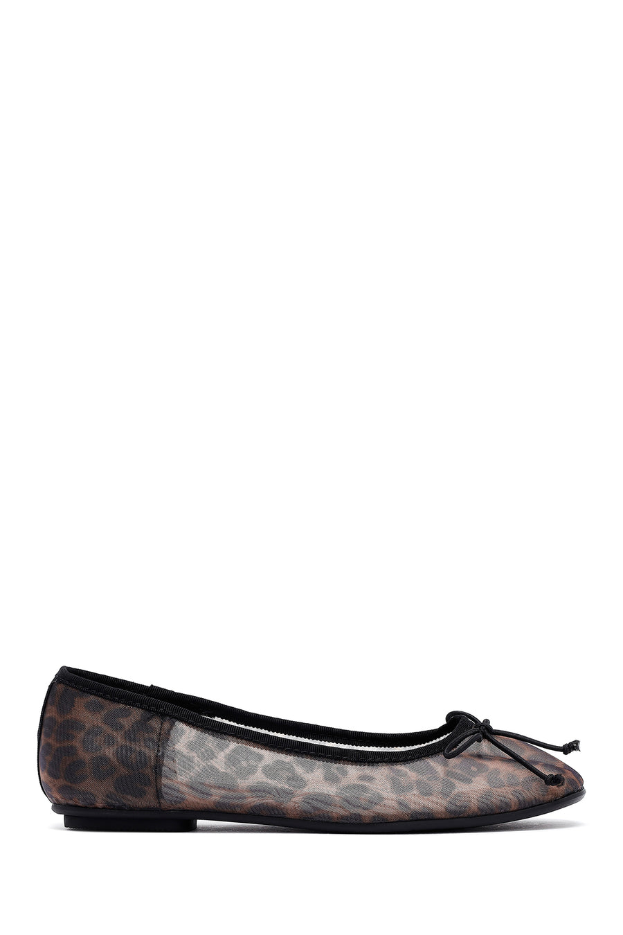 Women's Leopard Bow Patterned Ballerinas 25SFE40236F | Derimod