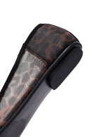 Women's Leopard Bow Patterned Ballerinas | Derimod