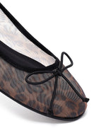 Women's Leopard Bow Patterned Ballerinas | Derimod