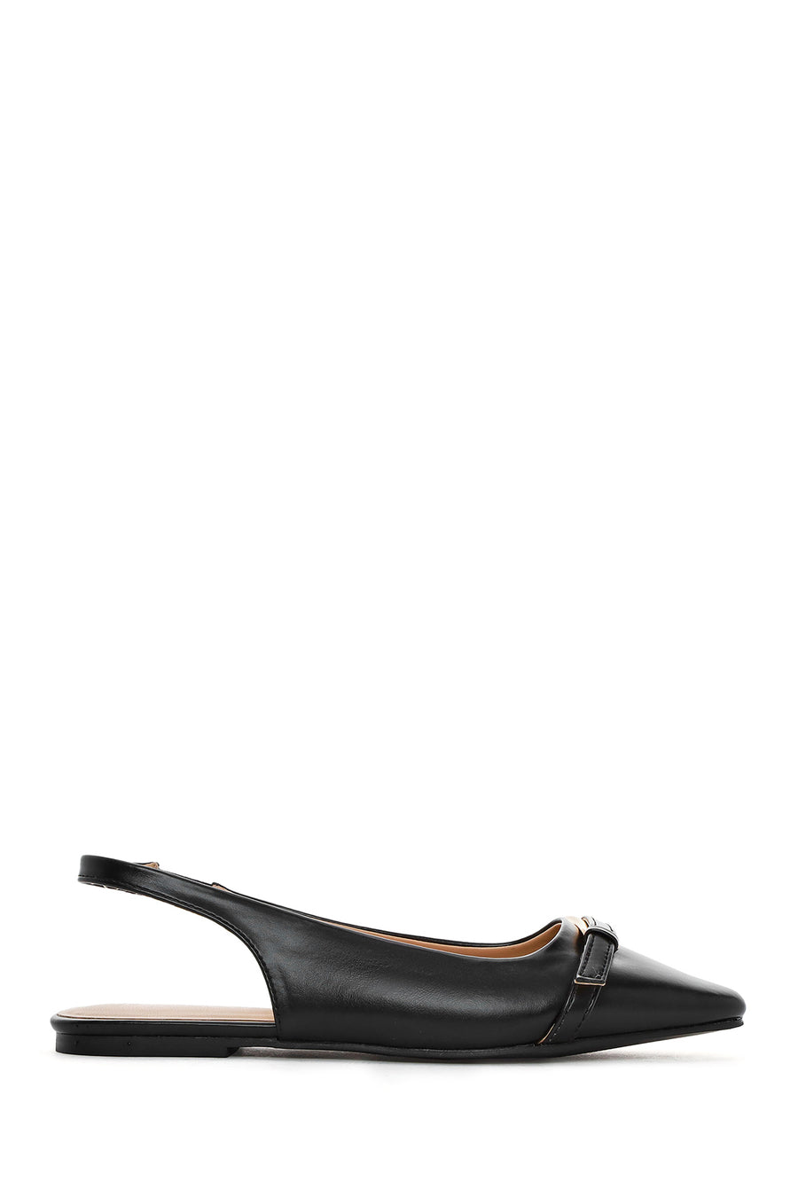 Women's Black Open Back Classic Ballerinas 25SFE402418 | Derimod