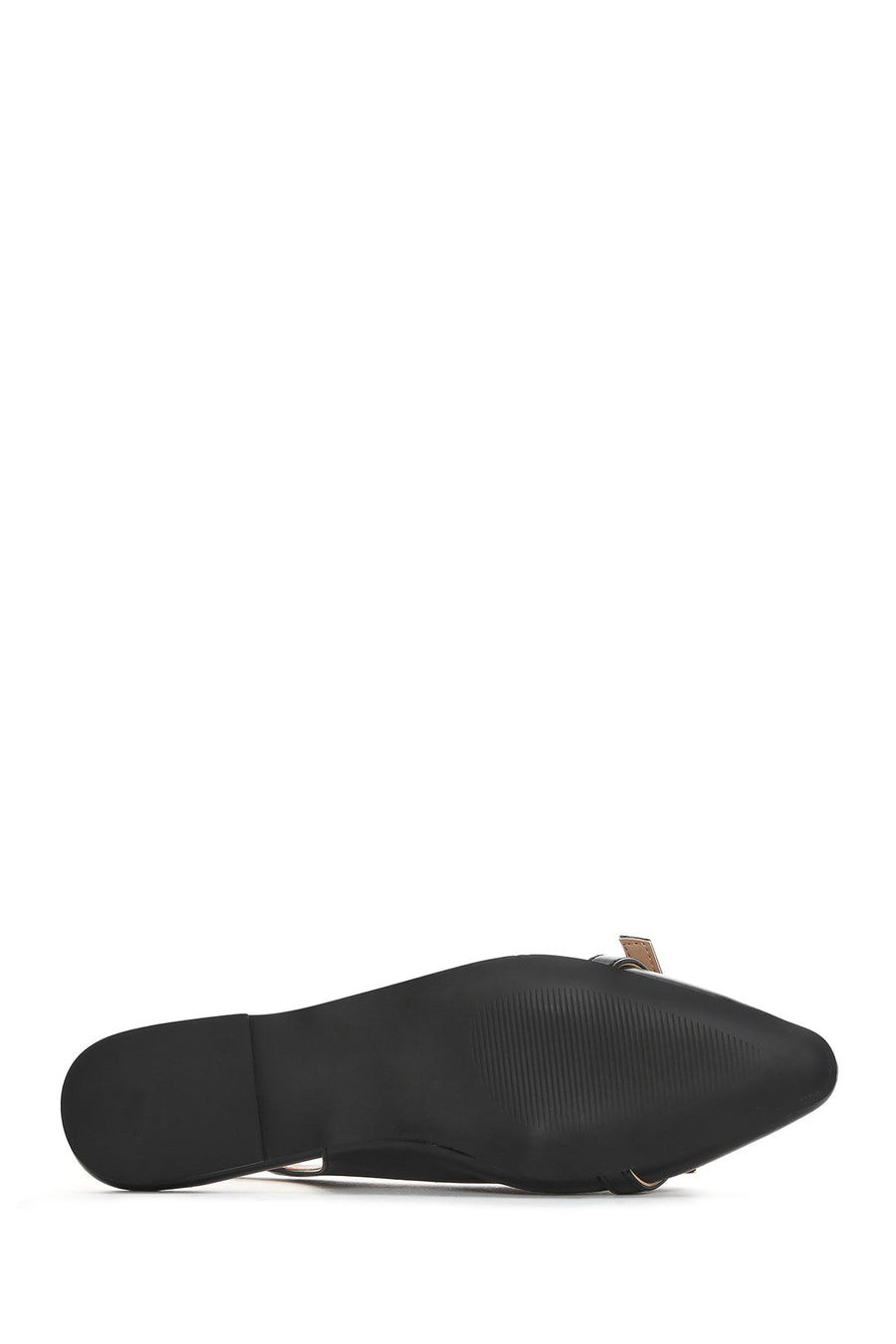 Women's Black Open Back Classic Ballerinas