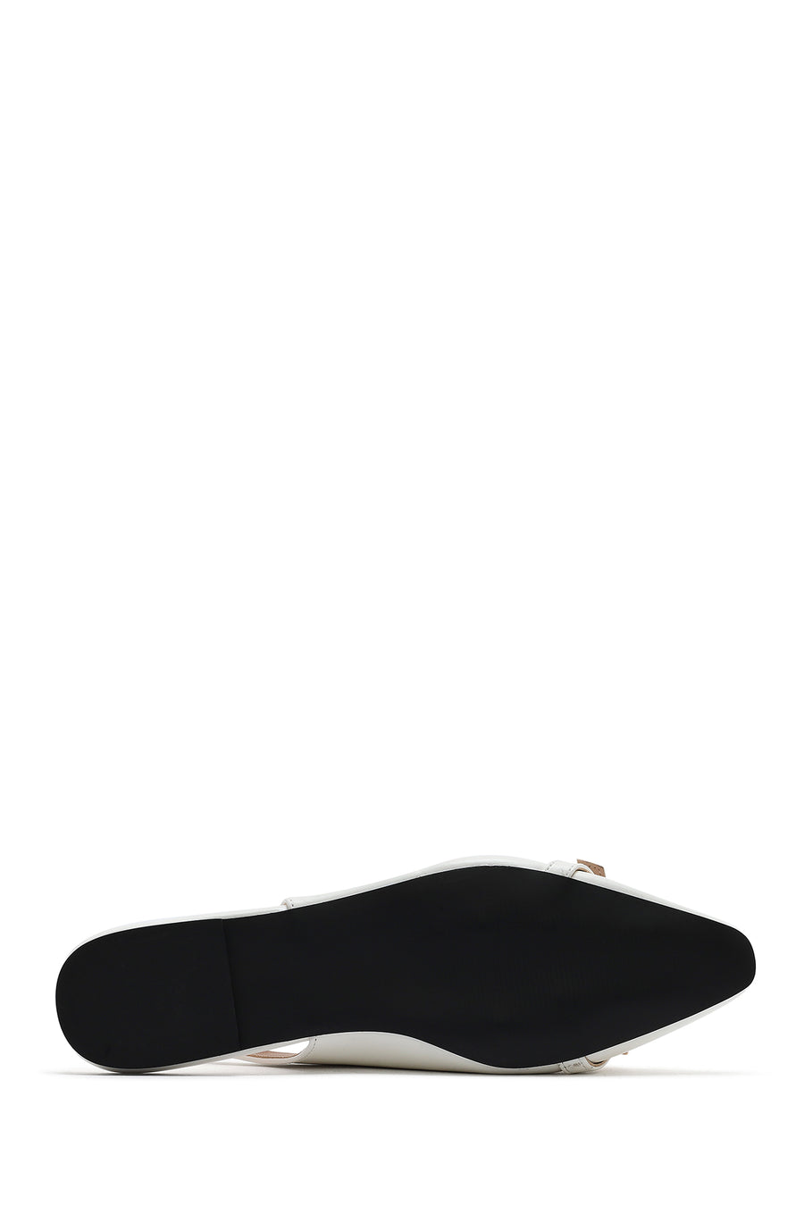 Women's Cream Open Back Classic Ballerinas