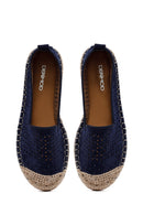 Kadın Lacivert Fileli Süet Espadril | Derimod