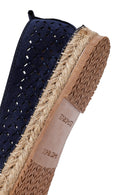 Kadın Lacivert Fileli Süet Espadril | Derimod